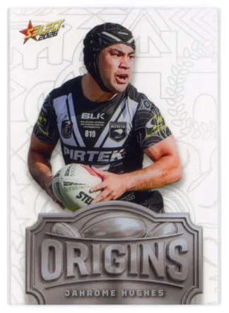 2026 Rugby League World Cup Origins Silver Acetate - OSA25 Jahrome Hughes New Zealand