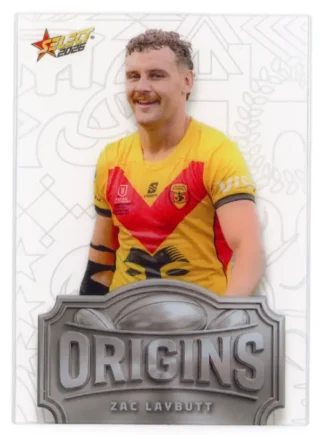 2026 Rugby League World Cup Origins Silver Acetate - OSA30 Zac Laybutt PNG