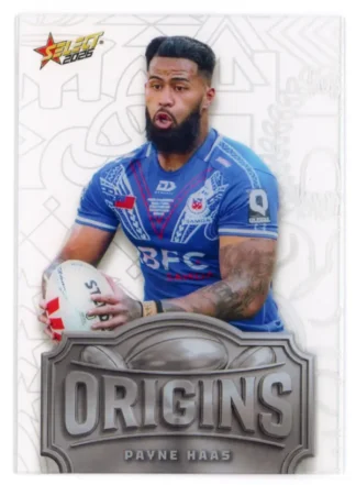 2026 Rugby League World Cup Origins Silver Acetate - OSA32 Payne Haas Samoa