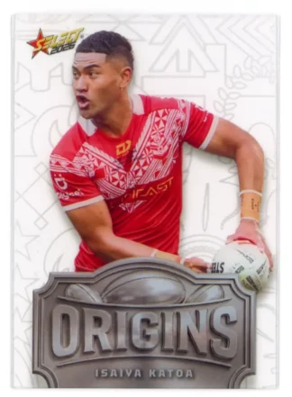 2026 Rugby League World Cup Origins Silver Acetate - OSA39 Isaiya Katoa Tonga