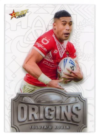 2026 Rugby League World Cup Origins Silver Acetate - OSA40 Toluta'u Koula Tonga