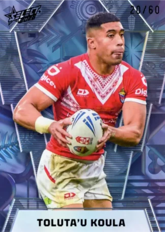 2026 Rugby League World Cup Super Refractor - SR58 Toluta'u Koula Tonga