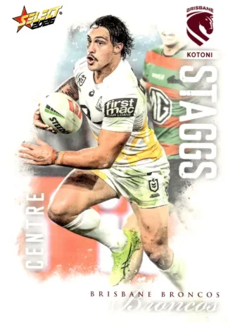 2026 NRL League Heroes Common Card - Base 010 Kotoni Staggs Brisbane Broncos