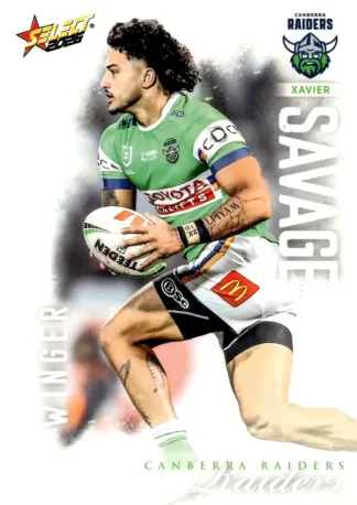 2026 NRL League Heroes Common Card - Base 018 Xavier Savage Canberra Raiders