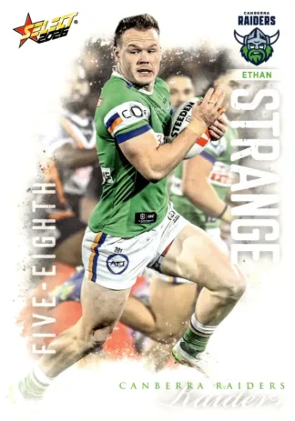 2026 NRL League Heroes Common Card - Base 021 Ethan Strange Canberra Raiders