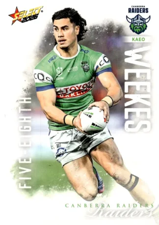 2026 NRL League Heroes Common Card - Base 025 Kaeo Weekes Canberra Raiders