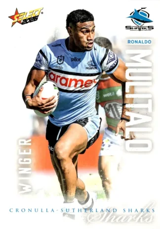 2026 NRL League Heroes Common Card - Base 048 Ronaldo Mulitalo Cronulla Sharks