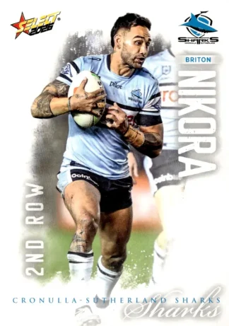 2026 NRL League Heroes Common Card - Base 049 Briton Nikora Cronulla Sharks