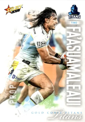 2026 NRL League Heroes Common Card - Base 071 Tino Fa'asuamaleaui Gold Coast Titans