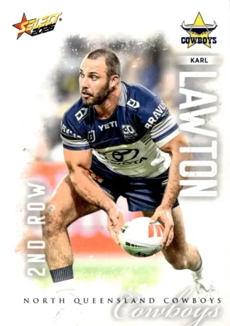 2026 NRL League Heroes Common Card - Base 124 Karl Lawton North QLD Cowboys