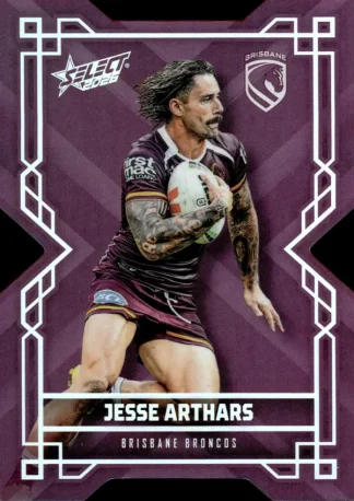 2026 NRL League Heroes Colours Die-Cut - CD001 Jesse Arthars Brisbane Broncos