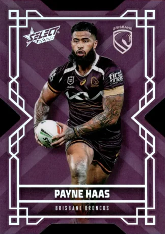 2026 NRL League Heroes Colours Die-Cut - CD003 Payne Haas Brisbane Broncos