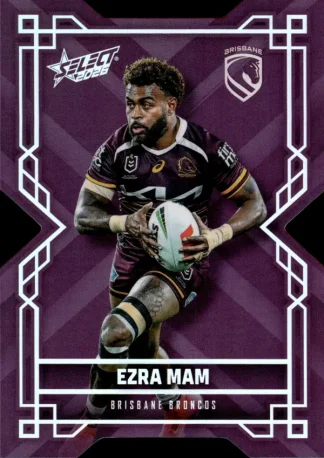 2026 NRL League Heroes Colours Die-Cut - CD005 Ezra Mam Brisbane Broncos
