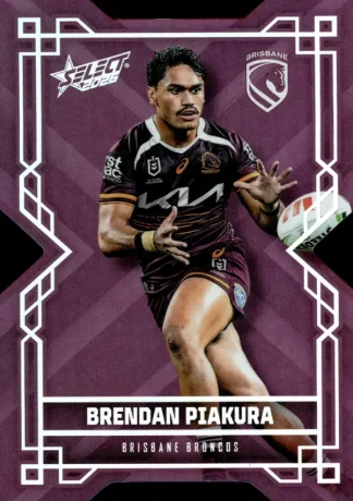 2026 NRL League Heroes Colours Die-Cut - CD007 Brendan Piakura Brisbane Broncos
