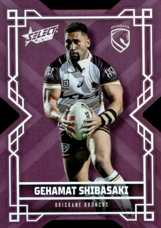 2026 NRL League Heroes Colours Die-Cut - CD010 Gehamat Shibasaki Brisbane Broncos