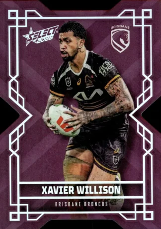 2026 NRL League Heroes Colours Die-Cut - CD013 Xavier Willison Brisbane Broncos