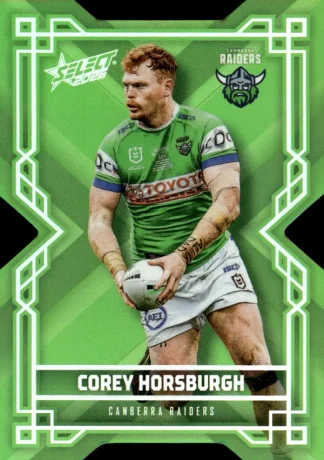 2026 NRL League Heroes Colours Die-Cut - CD014 Corey Horsburgh Canberra Raiders