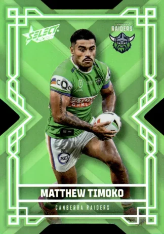 2026 NRL League Heroes Colours Die-Cut - CD024 Matthew Timoko Canberra Raiders