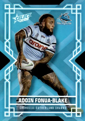 2026 NRL League Heroes Colours Die-Cut - CD041 Addin Fonua-Blake Cronulla Sharks