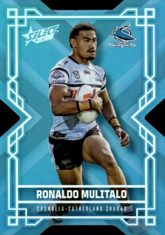 2026 NRL League Heroes Colours Die-Cut - CD048 Ronaldo Mulitalo Cronulla Sharks