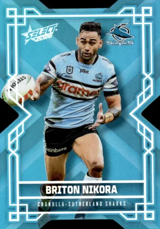 2026 NRL League Heroes Colours Die-Cut - CD049 Briton Nikora Cronulla Sharks