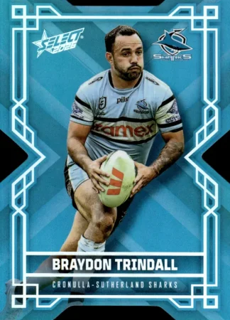 2026 NRL League Heroes Colours Die-Cut - CD051 Braydon Trindall Cronulla Sharks