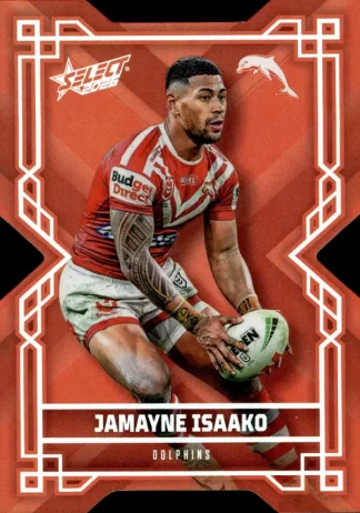 2026 NRL League Heroes Colours Die-Cut - CD057 Jamayne Isaako Dolphins