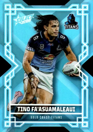2026 NRL League Heroes Colours Die-Cut - CD070 Tino Fa'asuamaleaui Gold Coast Titans