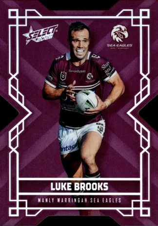 2026 NRL League Heroes Colours Die-Cut - CD079 Luke Brooks Manly Sea Eagles