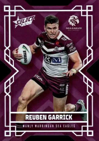 2026 NRL League Heroes Colours Die-Cut - CD082 Reuben Garrick Manly Sea Eagles