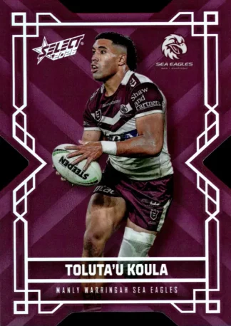 2026 NRL League Heroes Colours Die-Cut - CD084 Tolutau Koula Manly Sea Eagles