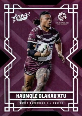 2026 NRL League Heroes Colours Die-Cut - CD086 Haumole Olakau`atu Manly Sea Eagles