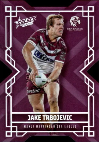 2026 NRL League Heroes Colours Die-Cut - CD090 Jake Trbojevic Manly Sea Eagles