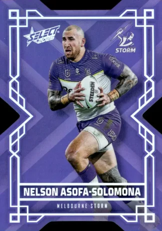 2026 NRL League Heroes Colours Die-Cut - CD092 Nelson Asofa-Solomona Melbourne Storm