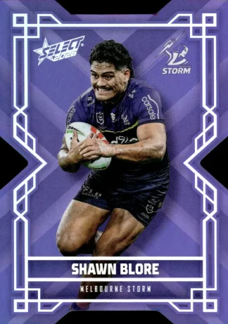 2026 NRL League Heroes Colours Die-Cut - CD093 Shawn Blore Melbourne Storm