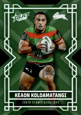 2026 NRL League Heroes Colours Die-Cut - CD163 Keaon Koloamatangi South Sydney Rabbitohs
