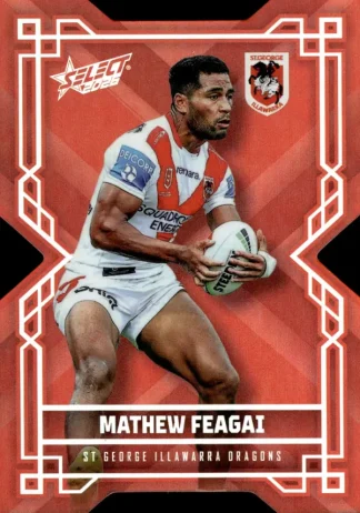2026 NRL League Heroes Colours Die-Cut - CD171 Mathew Feagai St George Dragons