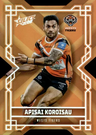 2026 NRL League Heroes Colours Die-Cut - CD213 Apisai Koroisau Wests Tigers