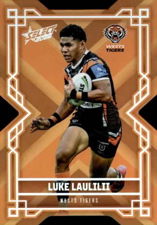 2026 NRL League Heroes Colours Die-Cut - CD214 Luke Laulilii Wests Tigers
