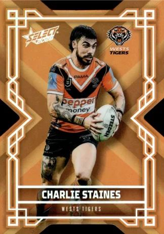 2026 NRL League Heroes Colours Die-Cut - CD219 Charlie Staines Wests Tigers