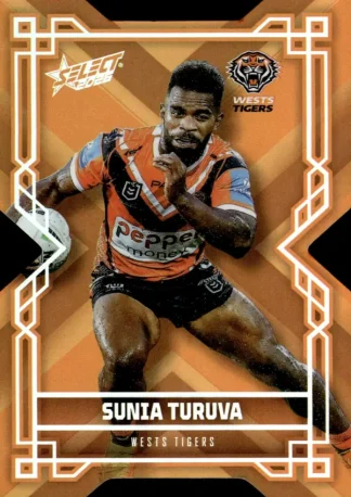 2026 NRL League Heroes Colours Die-Cut - CD220 Sunia Turuva Wests Tigers