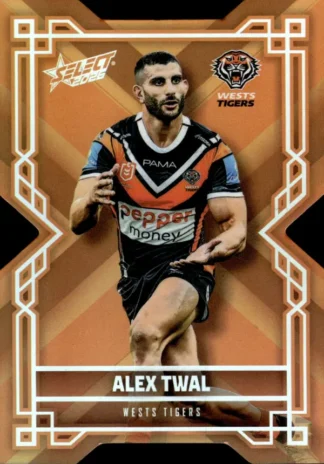 2026 NRL League Heroes Colours Die-Cut - CD221 Alex Twal Wests Tigers