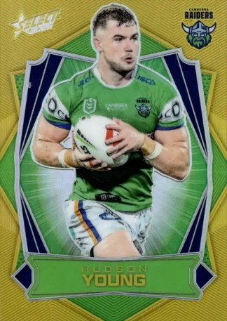 2026 NRL League Heroes Luminous Gold Back - L024 Hudson Young Canberra Raiders