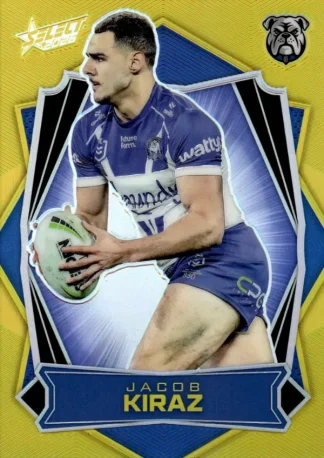 2026 NRL League Heroes Luminous Gold Back - L031 Jacob Kiraz Canterbury Bulldogs