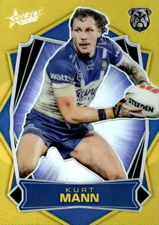2026 NRL League Heroes Luminous Gold Back - L032 Kurt Mann Canterbury Bulldogs