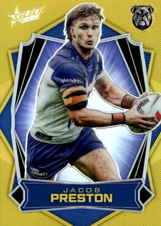 2026 NRL League Heroes Luminous Gold Back - L033 Jacob Preston Canterbury Bulldogs