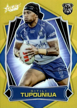 2026 NRL League Heroes Luminous Gold Back - L036 Sitili Tupouniua Canterbury Bulldogs