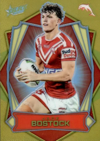 2026 NRL League Heroes Luminous Gold Back - L049 Jack Bostock Dolphins