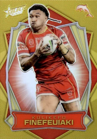 2026 NRL League Heroes Luminous Gold Back - L051 Kulikefu Finefeuiaki Dolphins