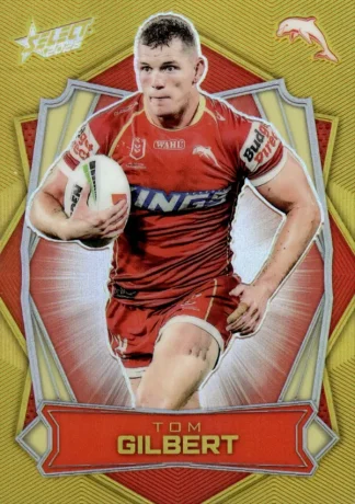 2026 NRL League Heroes Luminous Gold Back - L052 Tom Gilbert Dolphins